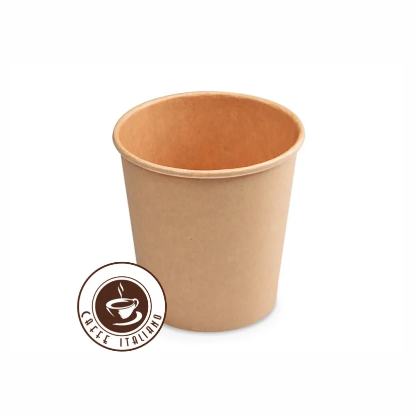 Pahar de hârtie KRAFT/MARO 200ml fără imprimare