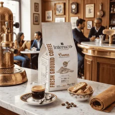 Caffe Intenso Miscela Crema cafea măcinată 250g – detaliu ambalaj