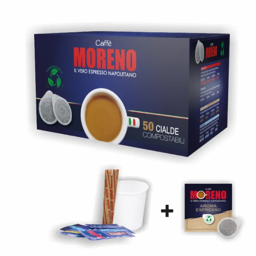 Caffe Moreno Espresso Bar Set - 50 paduri ESE Caffe Moreno Espresso Bar Set - 50 paduri ESE