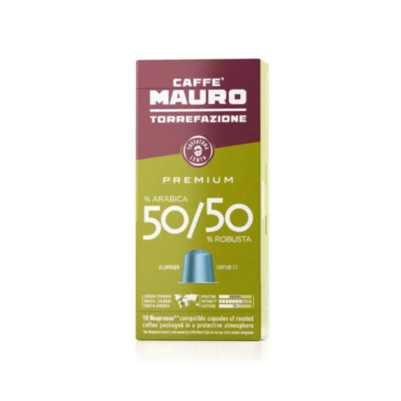 capsule Nespresso Mauro PREMIUM 50%/50% capsule Nespresso Mauro PREMIUM 50%/50%