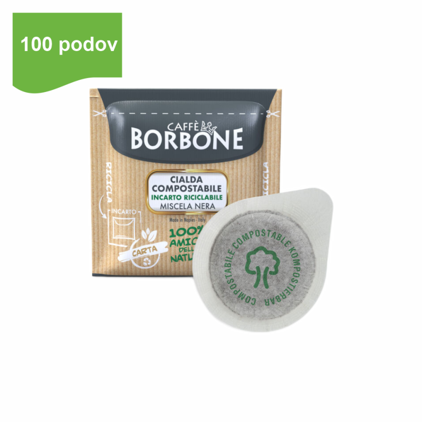 Borbone NERA paduri E.S.E. 100 buc. 44 mm Borbone NERA paduri E.S.E. 100 buc. 44 mm