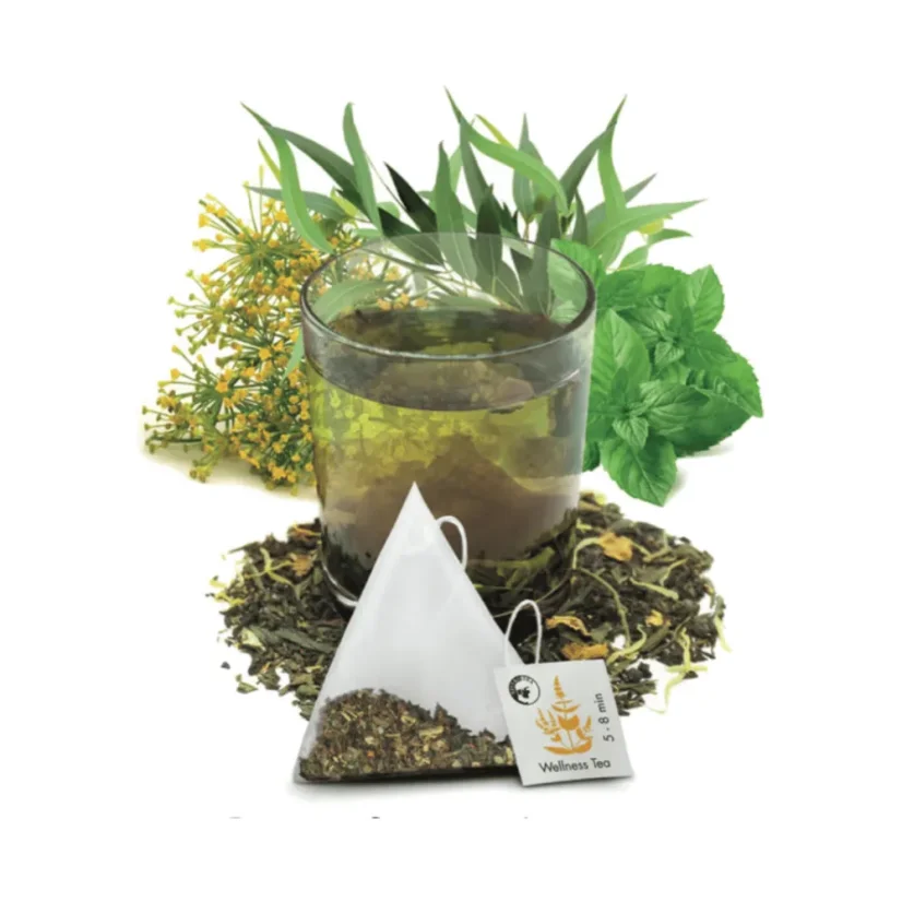 Bistrotea Tipis Plante wellness cu miere - ceai de plante BIO 50 buc. (2g) – vedere laterală