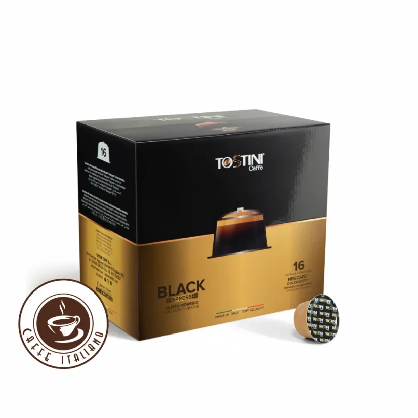 capsule DolceGusto Tostini Black 16 buc. – detaliu ambalaj