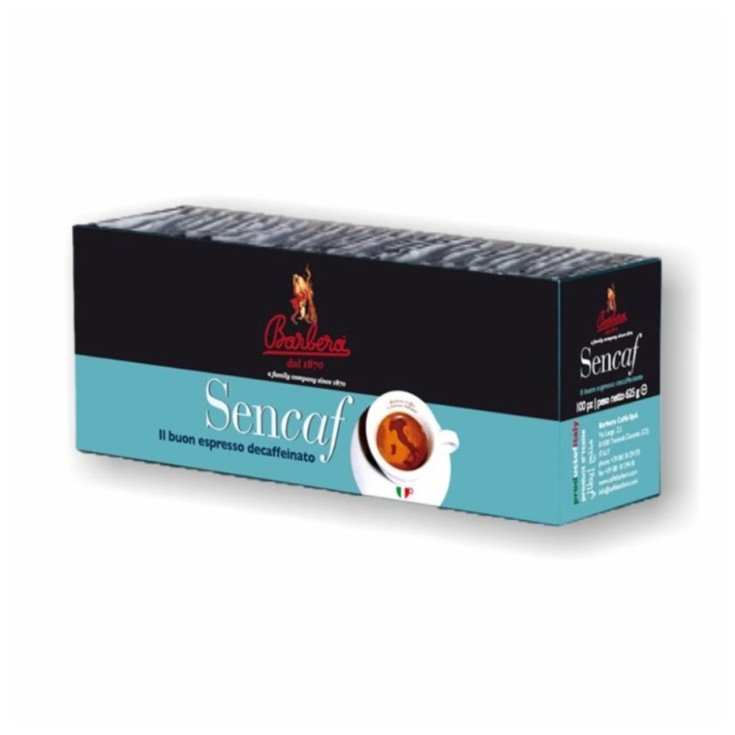 Barbera Sencaf cafea decofeinizată porționată Barbera Sencaf cafea decofeinizată porționată