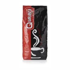 Quaranta Arabica 1kg cafea boabe – detaliu ambalaj Quaranta Arabica 1kg cafea boabe – detaliu ambalaj