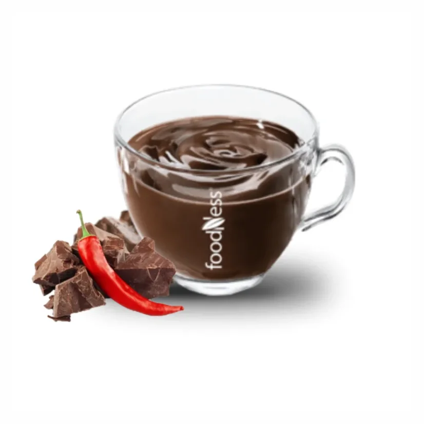ciocolată caldă Spicy (chilli) 30g/15 buc. – detaliu ambalaj
