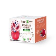 Ceai Rodie și afine 10 capsule/15g – detaliu ambalaj Ceai Rodie și afine 10 capsule/15g – detaliu ambalaj