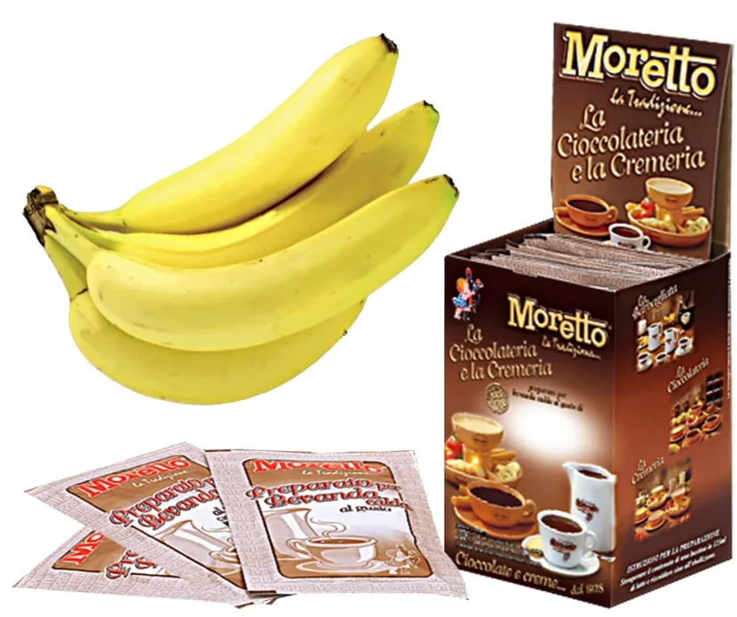Ciocolată caldă cu banane Moretto Ciocolată caldă cu banane Moretto