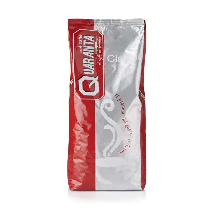 Quaranta Classic 1kg cafea boabe – detaliu ambalaj