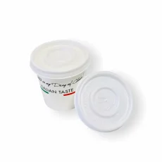 Capac pentru pahar Tostini 100 buc. 100ml – detaliu ambalaj Capac pentru pahar Tostini 100 buc. 100ml – detaliu ambalaj