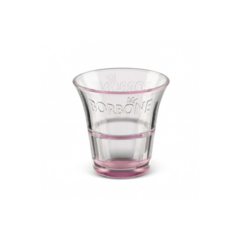 Caffe Borbone – pahar din sticlă roz Caffe Borbone – pahar din sticlă roz