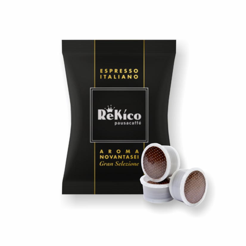 Rekico capsule Point de cafea AROMA96 GRAN SELEZIONE 100 buc. Rekico capsule Point de cafea AROMA96 GRAN SELEZIONE 100 buc.