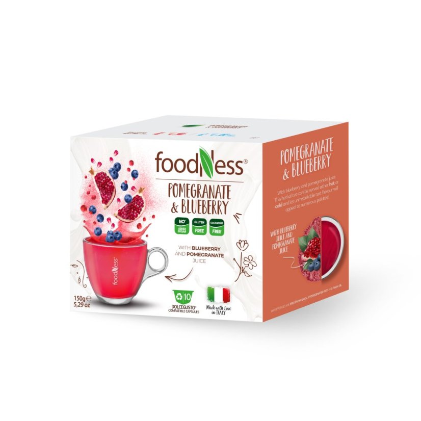 Ceai Rodie și afine 10 capsule/15g – detaliu ambalaj
