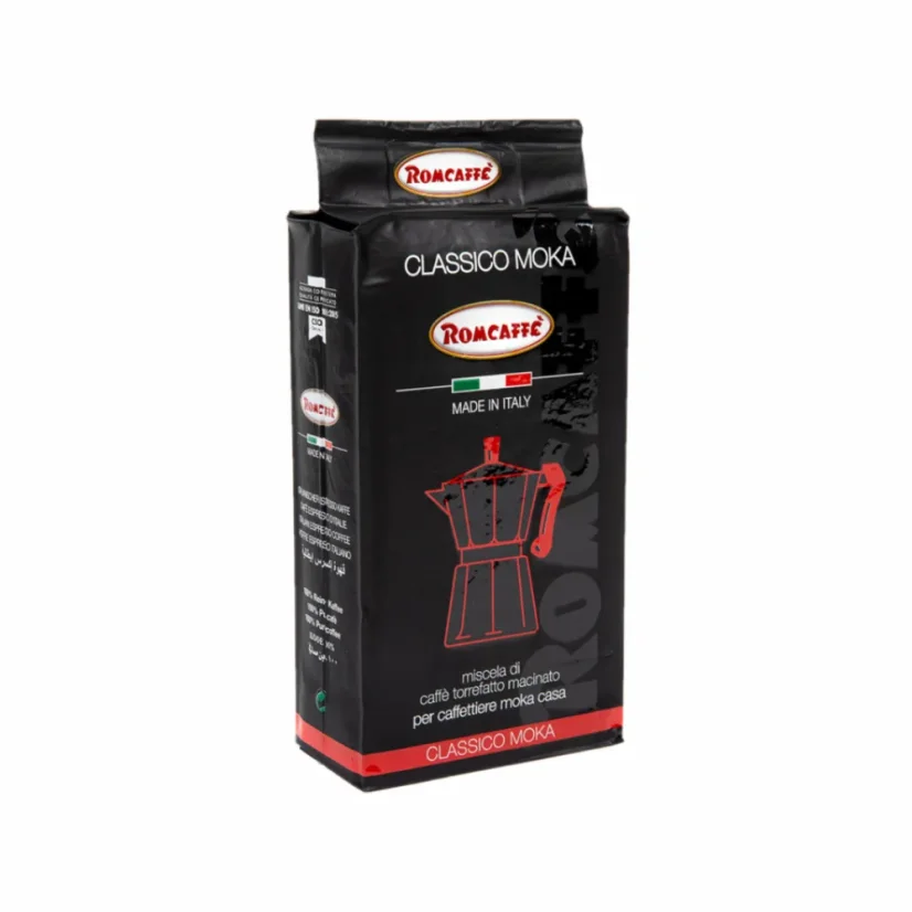 Romcaffe´ Classico Moka 250g – detaliu ambalaj