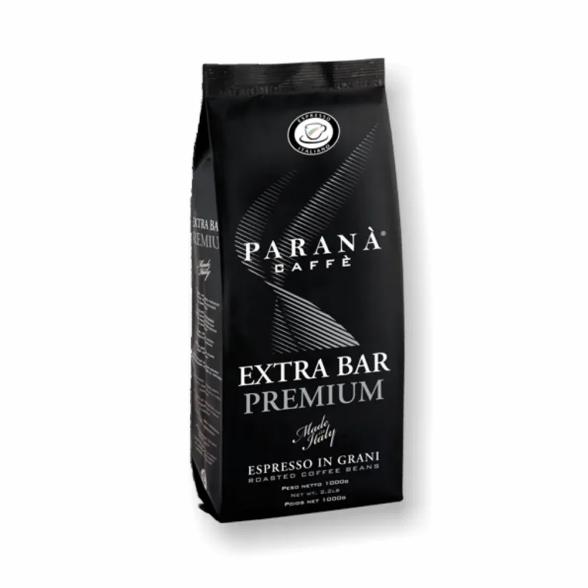 Parana Extra Bar Premium 1kg cafea boabe – detaliu ambalaj