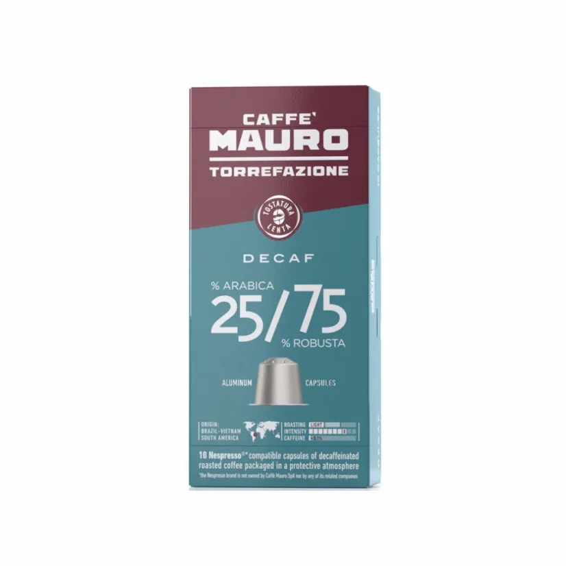 capsule Nespresso Mauro DECAF 25%/75% capsule Nespresso Mauro DECAF 25%/75%