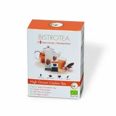 Bistrotea Kingsize Ceai negru Bio - ceai Ceylon cultivat la altitudine 20xTpod/4g Bistrotea Kingsize Ceai negru Bio - ceai Ceylon cultivat la altitudine 20xTpod/4g