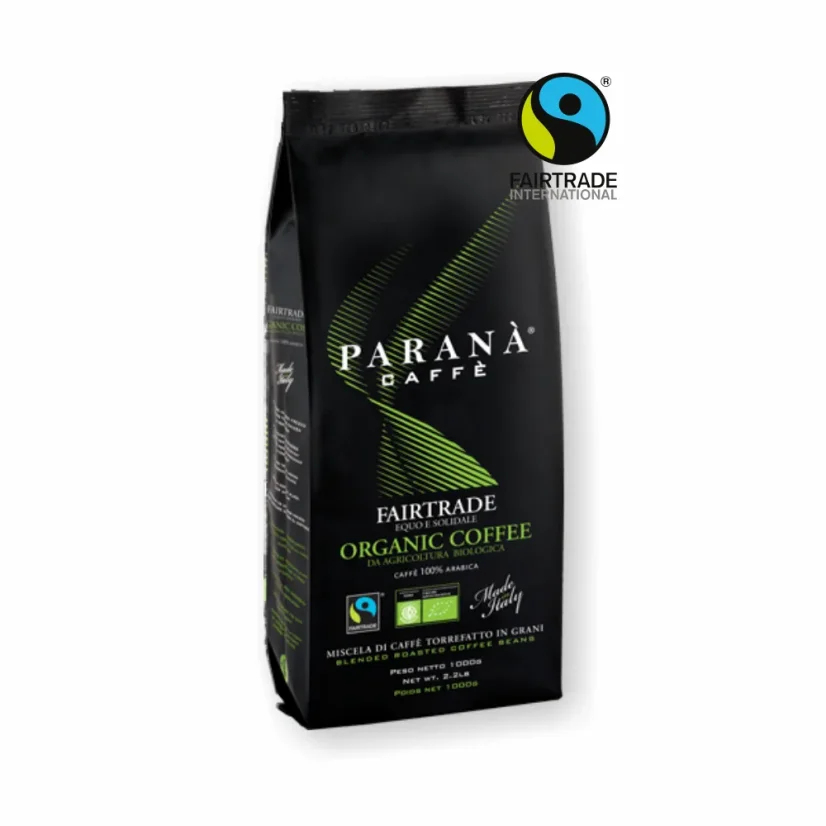 Parana Organic 1kg Fairtrade cafea boabe – detaliu ambalaj