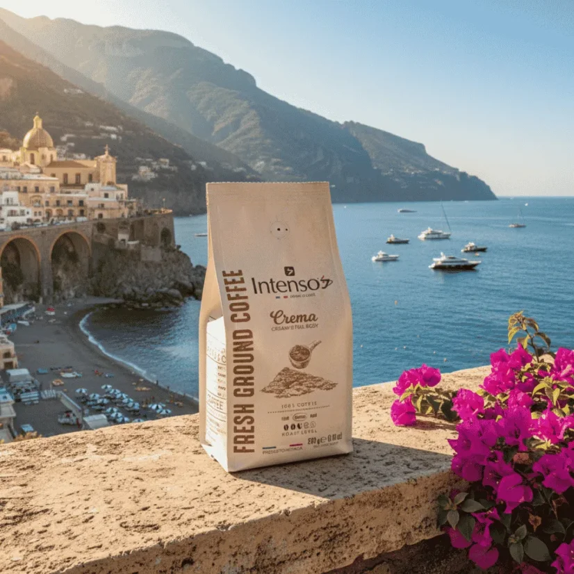 Caffe Intenso Miscela Crema cafea măcinată 250g – detaliu produs