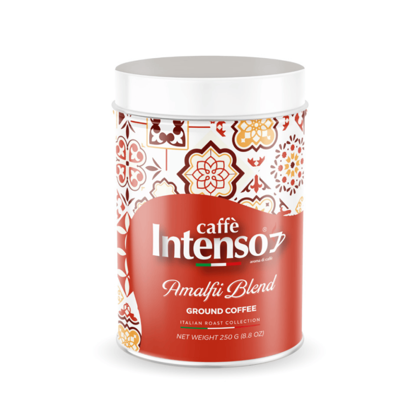 Caffe Intenso Amalfi Blend cafea măcinată cutie metalică 250 g