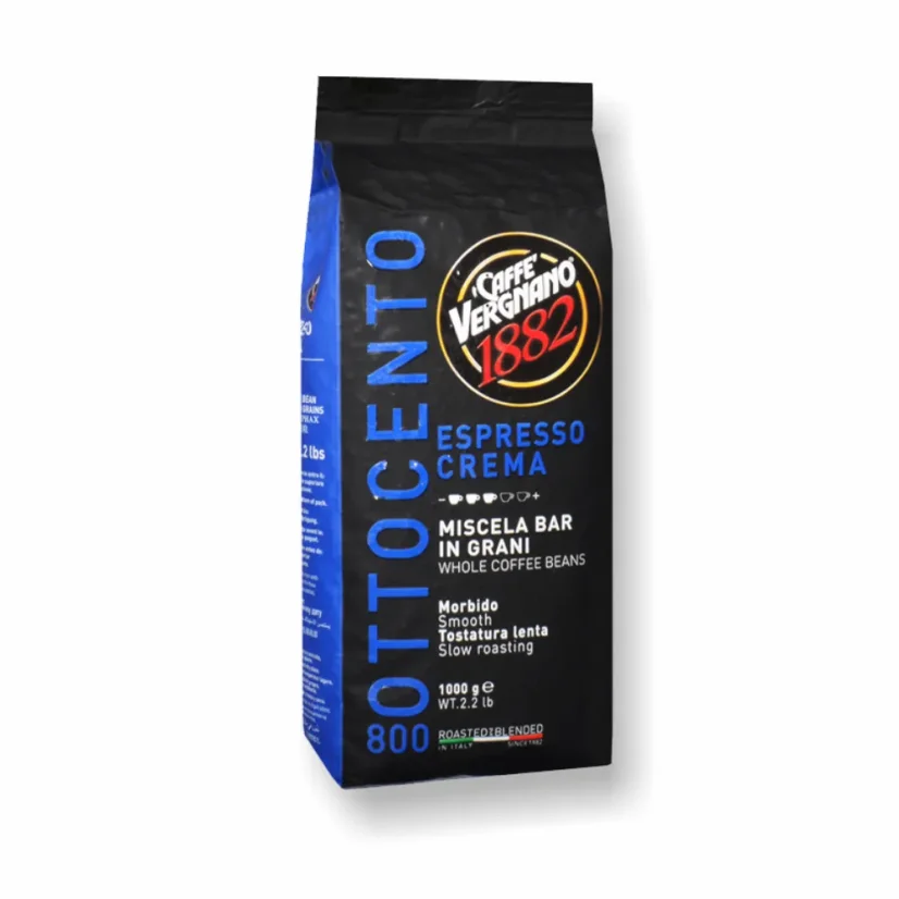 Vergnano Espresso Crema cafea boabe 1kg – detaliu ambalaj Vergnano Espresso Crema cafea boabe 1kg – detaliu ambalaj
