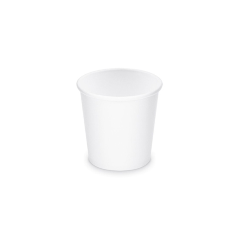 Pahar de hârtie ALB 110ml fără imprimeu