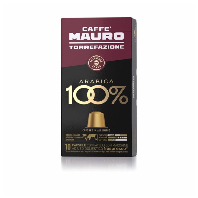 Mauro Centopercento 100 % Arabica capsule compatibile Nespresso