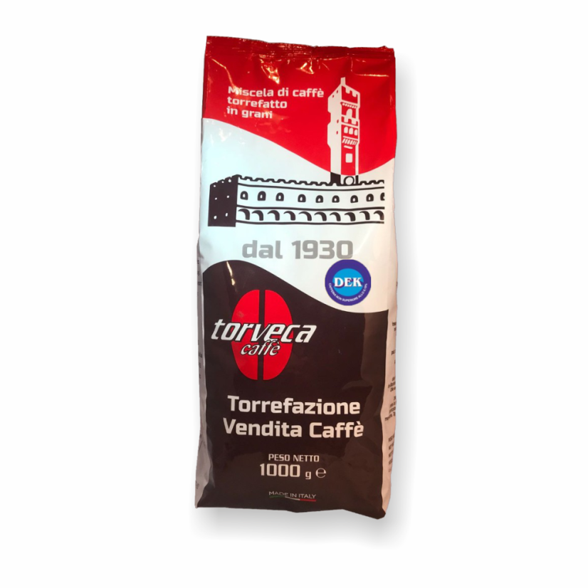 Torveca Dek decofeinizată cafea boabe 1 kg