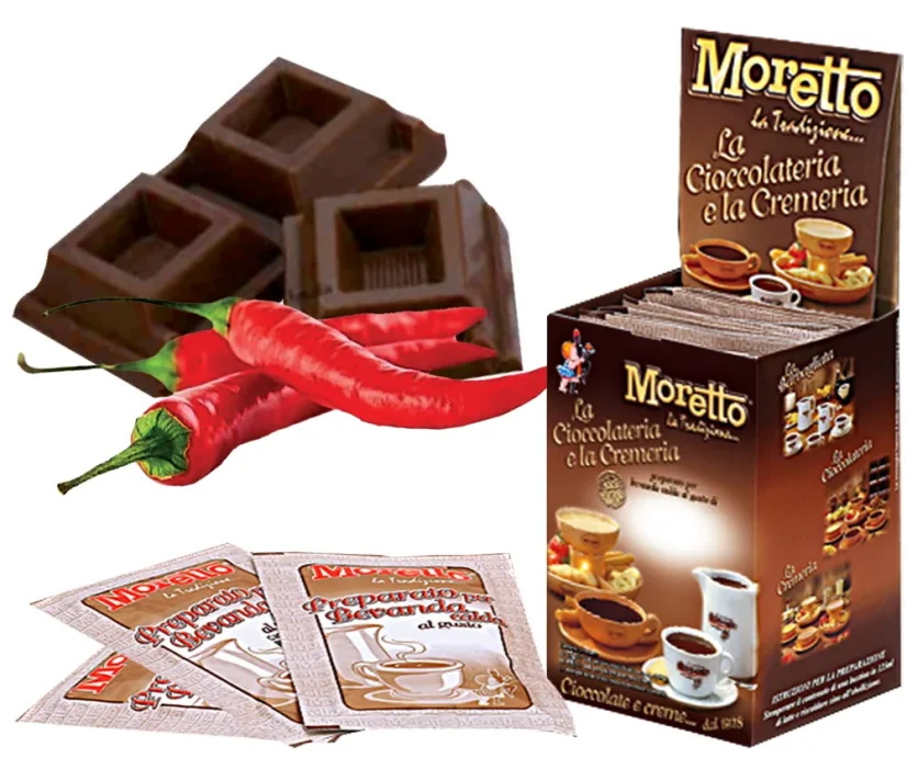 Ciocolată caldă neagră cu chilli Moretto Ciocolată caldă neagră cu chilli Moretto