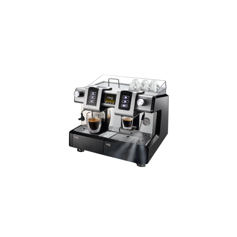 Espressor profesional Cino MAIA cu două grupuri – negru