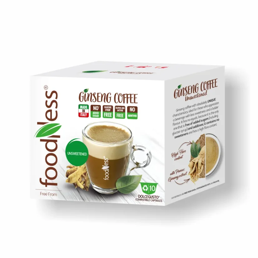 Cafea cu ginseng neîndulcită 10 capsule/6g Cafea cu ginseng neîndulcită 10 capsule/6g