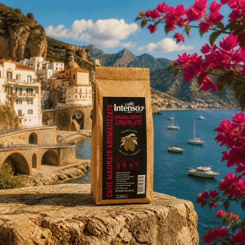 Caffe Intenso Chocolate cafea măcinată 250g – detaliu produs