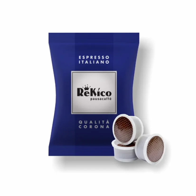 Rekico capsule point de cafea Corona 100 buc. – detaliu ambalaj