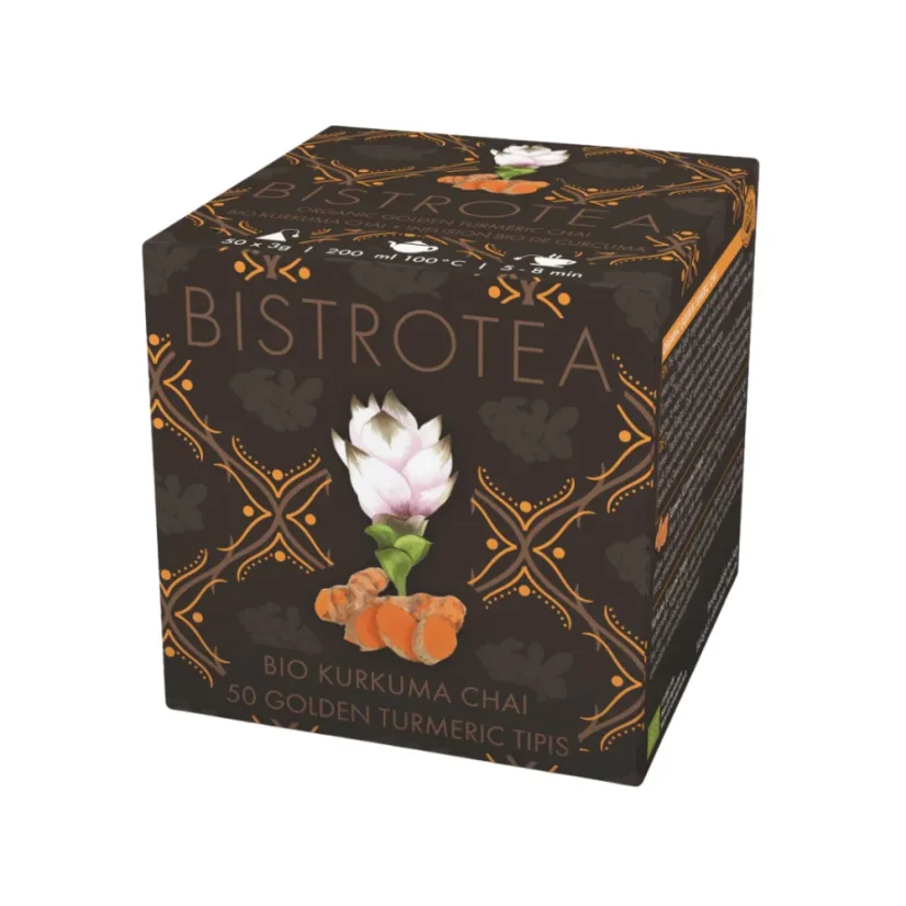 Bistrotea Tipis chai cu curcuma aurie - ceai chai BIO 50 buc. (3g)