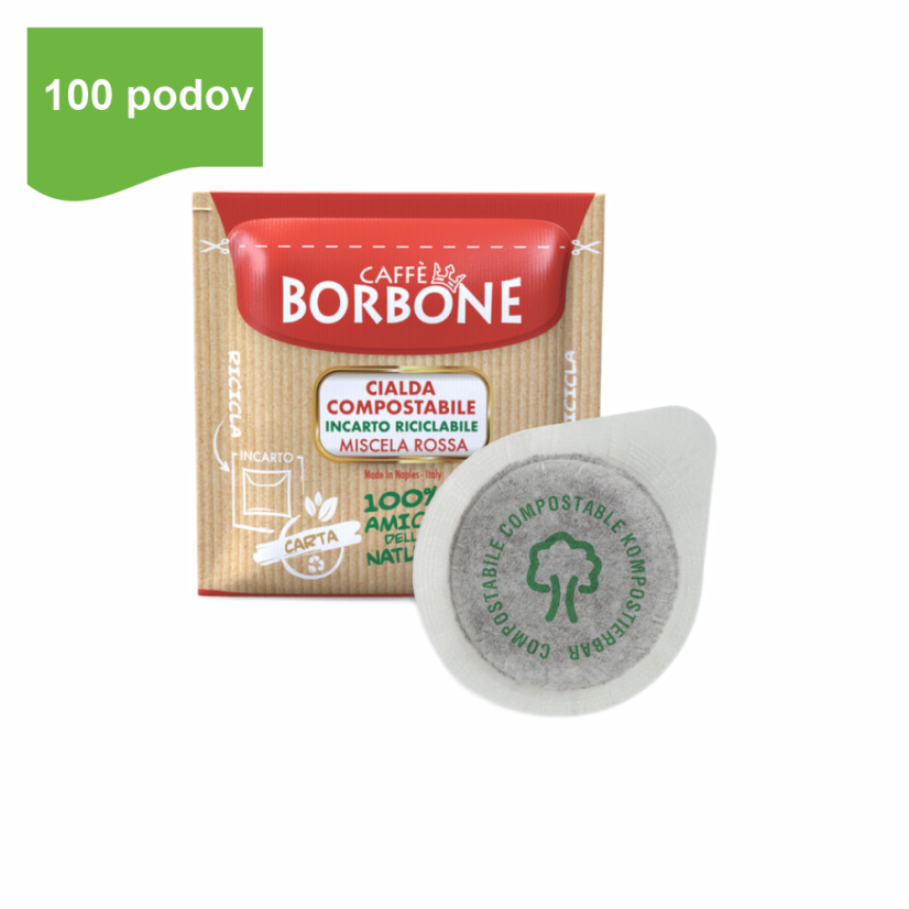 Borbone ROSSA paduri E.S.E. 100 buc. 44 mm
