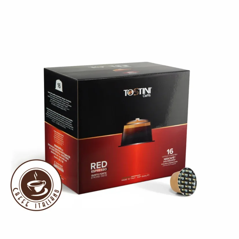 capsule DolceGusto Tostini Red 16 buc. – detaliu ambalaj
