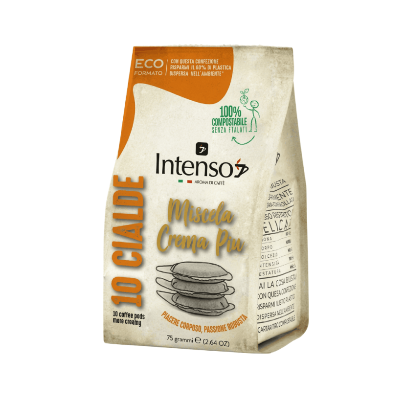 Caffe Intenso Miscela Crema Piu paduri E.S.E. 10 buc.