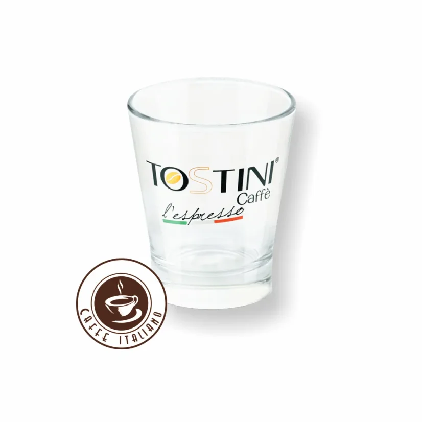 Pahar din sticlă Tostini 50ml – detaliu ambalaj