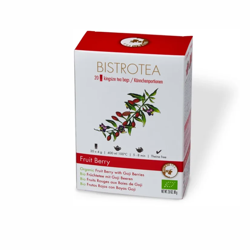 Bistrotea Kingsize Ceai Bio de fructe - fructe de pădure 20xTpod/4g Bistrotea Kingsize Ceai Bio de fructe - fructe de pădure 20xTpod/4g