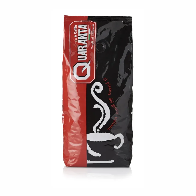 Quaranta Arabica 1kg cafea boabe – detaliu ambalaj