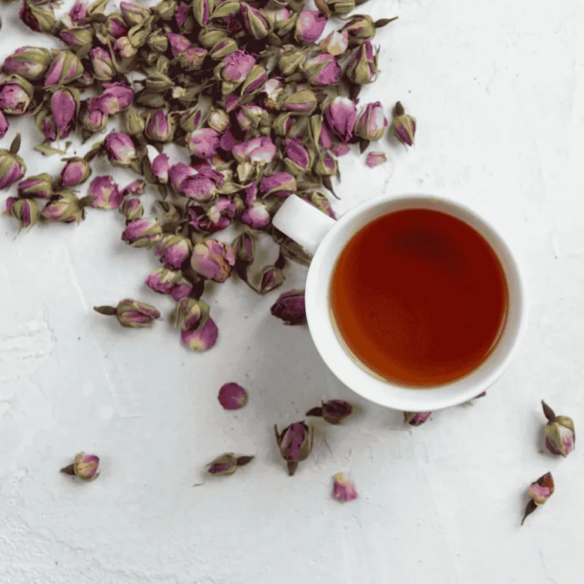 Bistrotea Tipis Rooibos roz - ceai de plante BIO 50 buc. (2g) – vedere laterală
