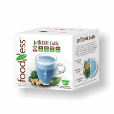 Unicorn Latte 10 capsule/12g – detaliu ambalaj Unicorn Latte 10 capsule/12g – detaliu ambalaj