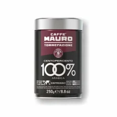 Mauro Centopercento 100 % Arabica cafea măcinată în cutie metalică 250 g