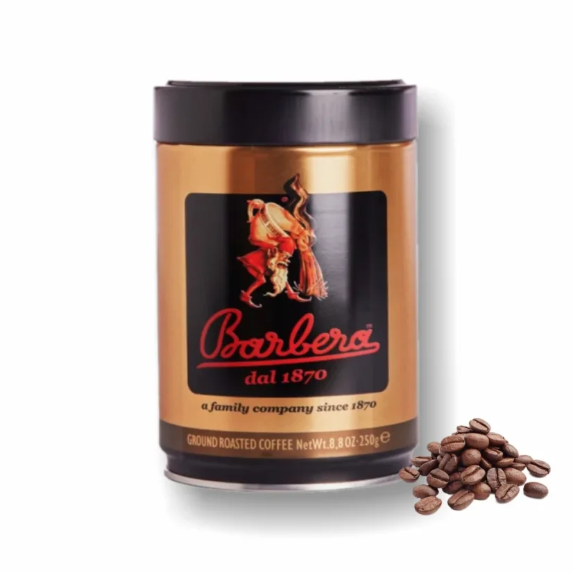 Barbera Gold cafea boabe în cutie metalică 250 g Barbera Gold cafea boabe în cutie metalică 250 g