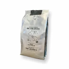 Quaranta Arabica cafea măcinată 250g – detaliu ambalaj