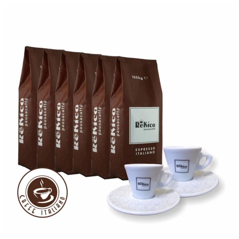 Rekico Quality 6 kg cafea boabe + 2 cești espresso gratuit