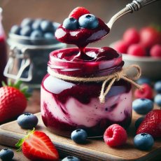 Cremă tartinabilă de fructe de pădure